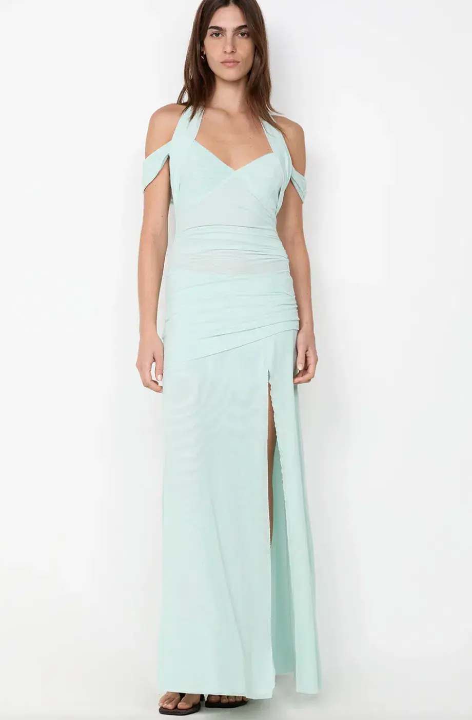 bec and bridge, WINNIE HALTER MAXI DRESS, blue, maxi, size 8 for rent on The Volte - main image
