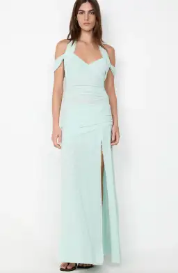 bec and bridge, WINNIE HALTER MAXI DRESS, blue, maxi, size 8 for rent on The Volte - image 2