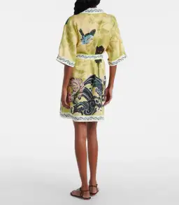 Alémais Rochester belted linen minidress 14 for rent on The Volte - image 3