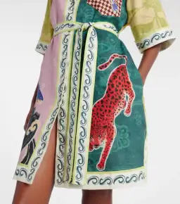 Alémais Rochester belted linen minidress 14 for rent on The Volte - image 5