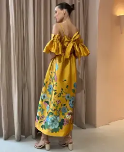 Alemais Dana Midi Dress Marigold Size 10 for rent on The Volte - image 2