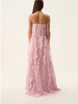 Aje Allairie Maxi Gown - Chalk Pink for rent on The Volte - image 3