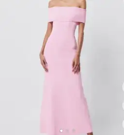 Mossman Monaco off shoulder pink dress for rent on The Volte - image 3