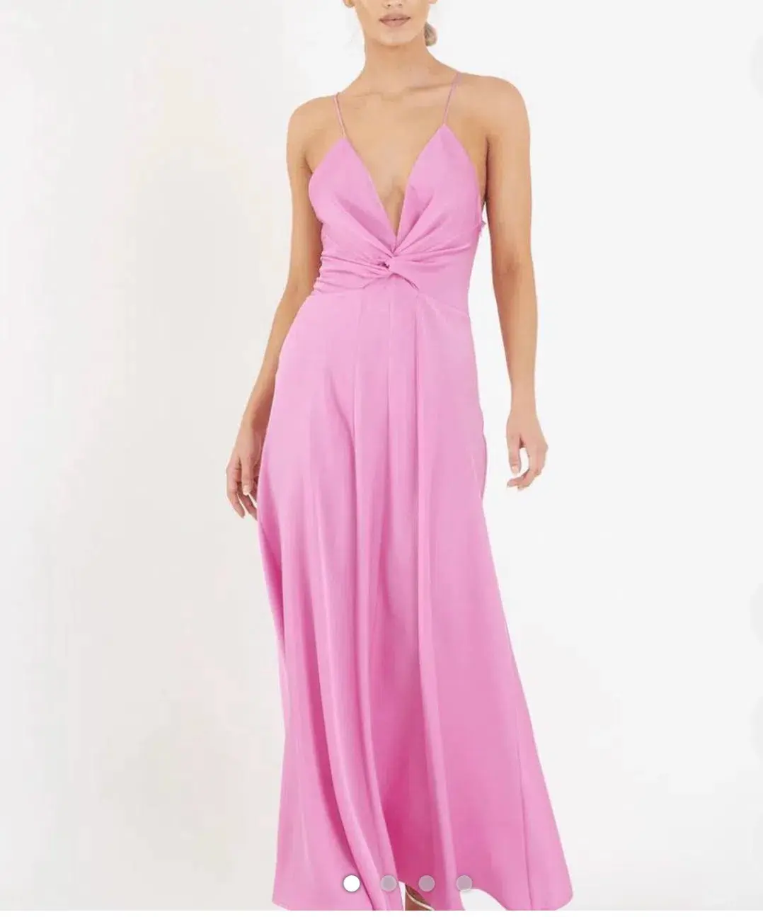 One fell swoop pink maxi dress for rent on The Volte - main image