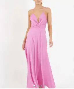 One fell swoop pink maxi dress for rent on The Volte - image 2