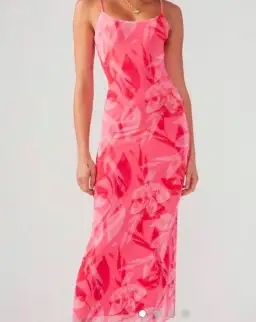 Perfect Stranger Pink Mesh Dress Size S for rent on The Volte - image 1