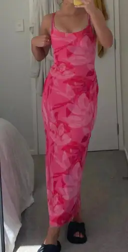 Perfect Stranger Pink Mesh Dress Size S for rent on The Volte - image 2