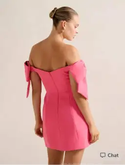 Forever New - Adalyn Mini Bow Dress Hot Pink Size 12 for rent on The Volte - image 2