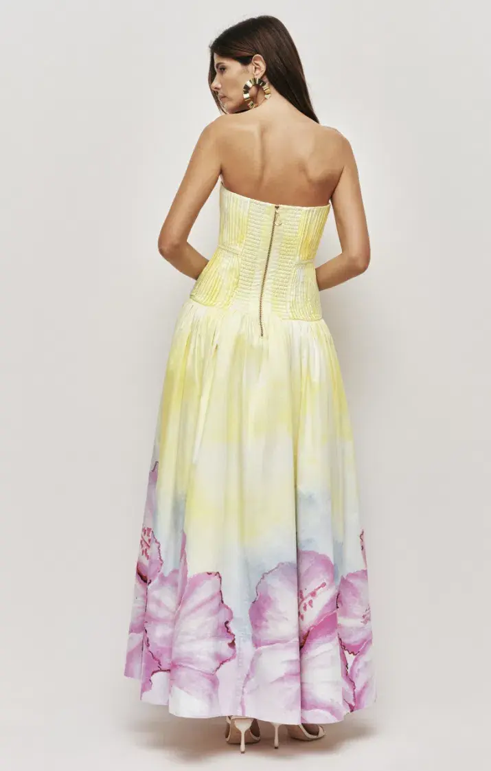 AJE Vacation Gown Ombre hibiscus Size 10 for rent on The Volte - main image