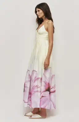 AJE Vacation Maxi Dress Ombre hibiscus Size 6 for rent on The Volte - image 2