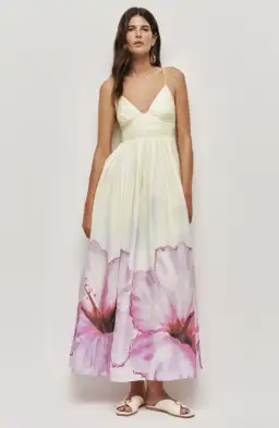 AJE Vacation Maxi Dress Ombre hibiscus Size 6 for rent on The Volte - image 1