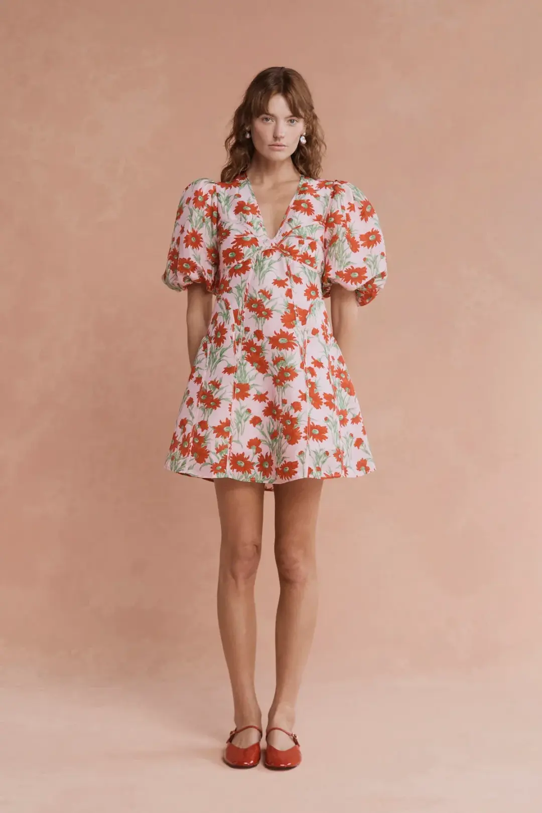 Lovaan Adeline Mini Dress Aster Floral Size 8 for rent on The Volte - main image