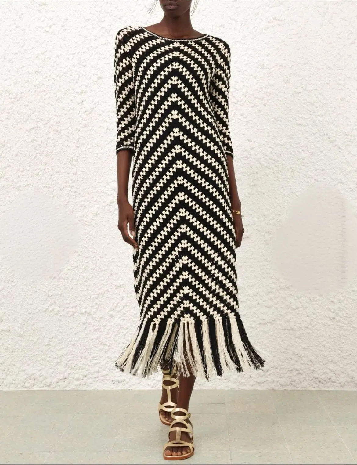 ZIMMERMANN Halliday Hand Crochet Dress (Size AU12) - Image 1