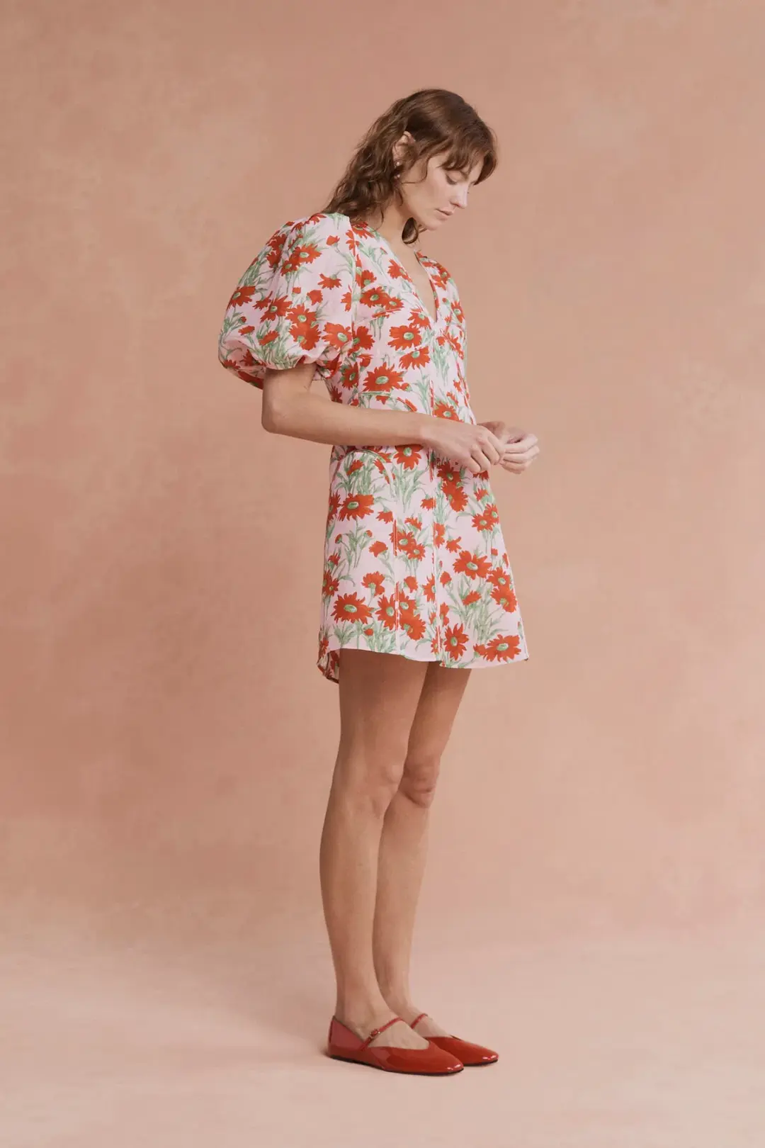 Lovaan Adeline Mini Dress Aster Floral Size 14 for rent on The Volte - main image