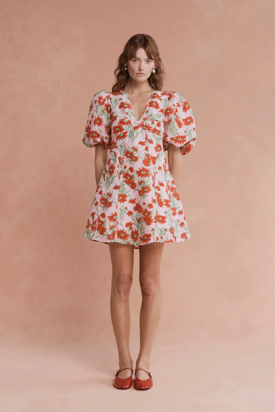 Lovaan Adeline Mini Dress Aster Floral Size 14 for rent on The Volte - main image
