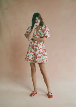 Lovaan Adeline Mini Dress Aster Floral Size 14 for rent on The Volte - image 4