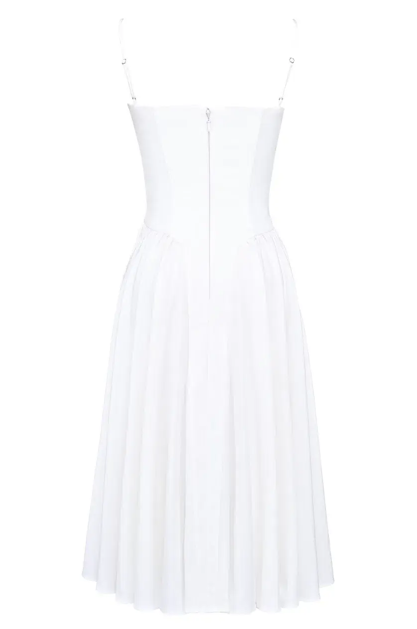 House of CB Samaria White Corset Midi Dress Size L+ Bigger Cup Size (D-E) - Image 13