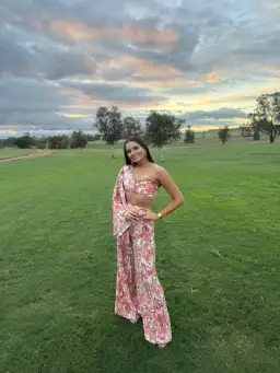 Significant Other Simone Set In Pink Sangria Floral - Size 8 for rent on The Volte - image 5