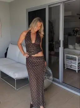 Penelope Dot Maxi - Size 8 for rent on The Volte - image 2