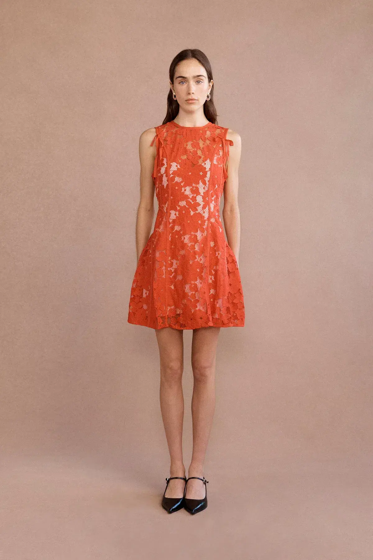 Lovaan Audrey Mini Dress Cherry Size 8 - Image 1