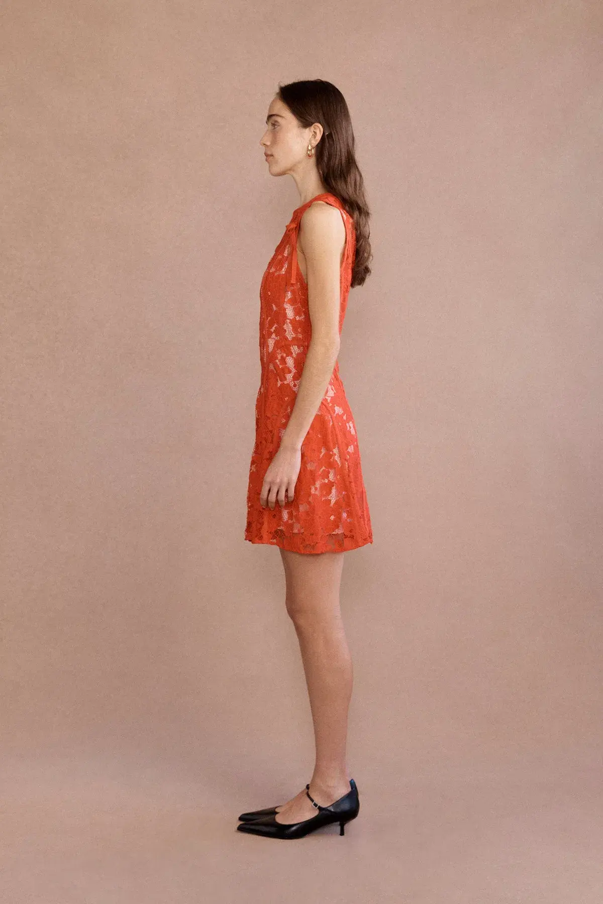 Lovaan Audrey Mini Dress Cherry Size 14 - Image 2