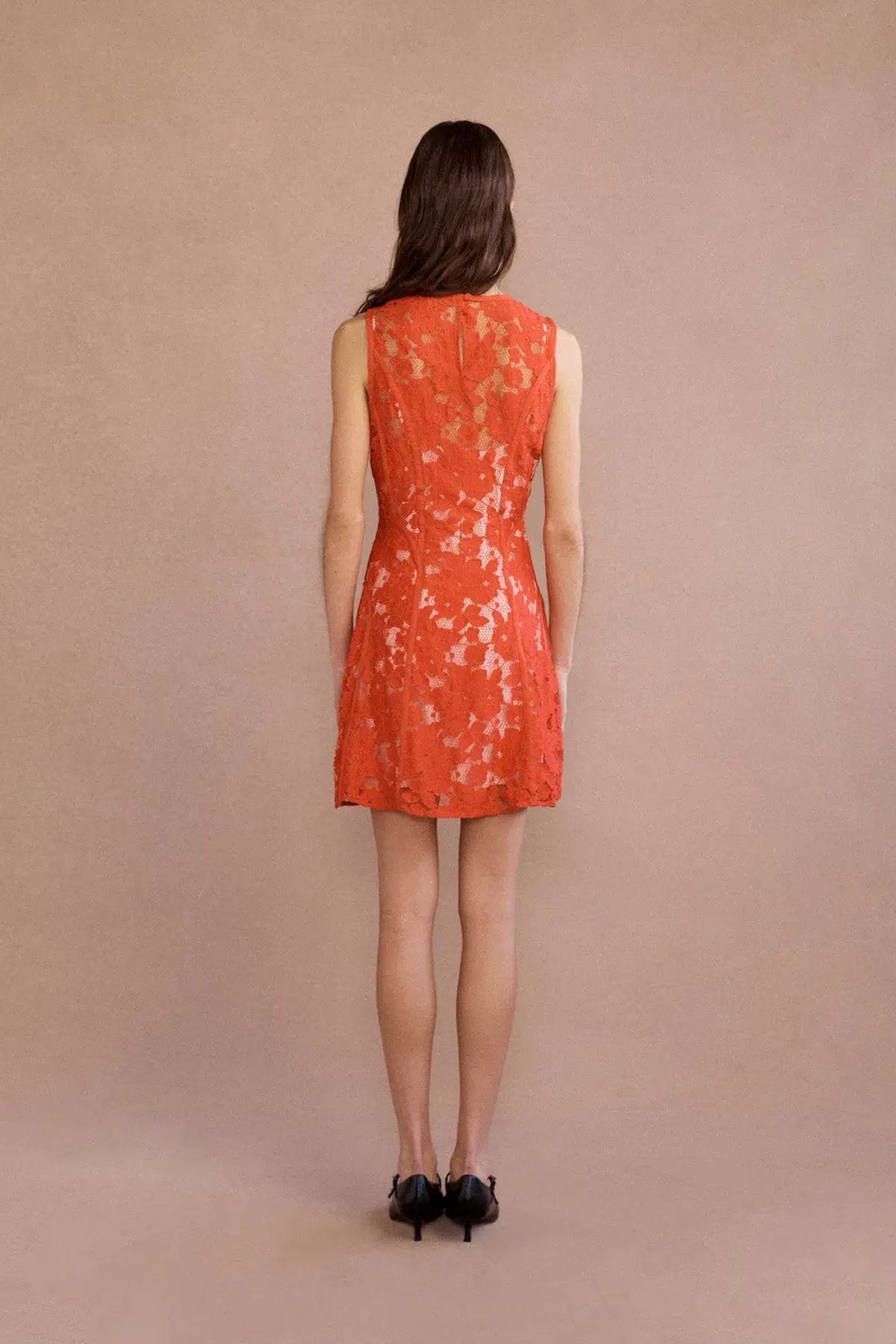 Lovaan Audrey Mini Dress Cherry Size 14 - Image 4