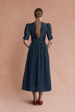 Lovaan Boehm Dress Navy Floral Size 14 for rent on The Volte - image 4