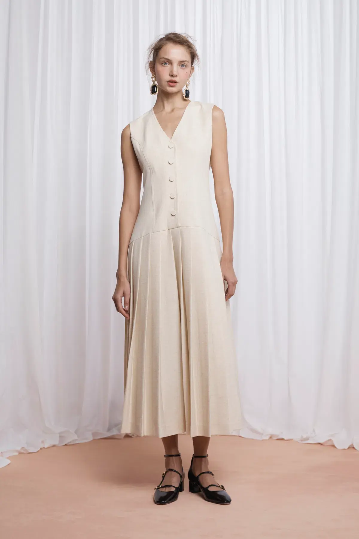 Lovaan Elly Dress Butter Size 12 - Image 2