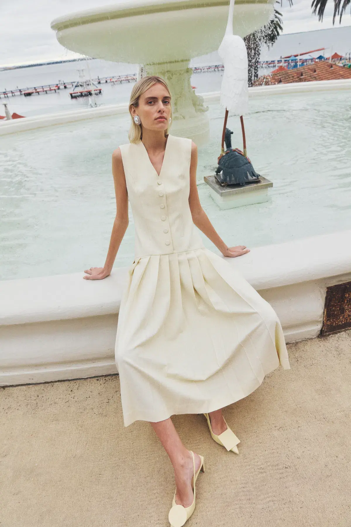 Lovaan Elly Dress Butter Size 12 - Image 5