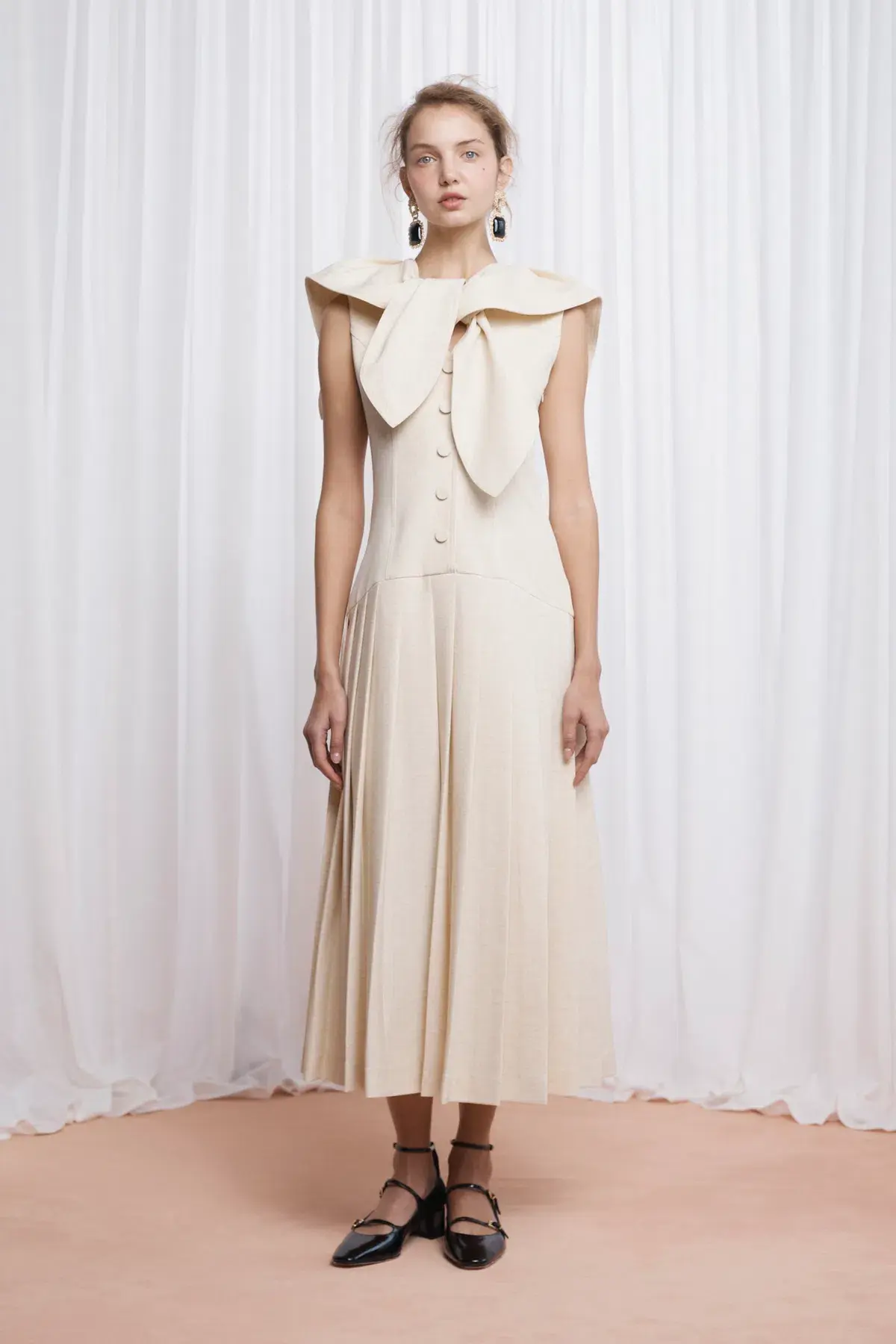 Lovaan Elly Dress Butter Size 12 - Image 1