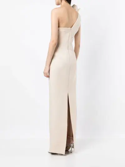 Rachel Gilbert Miche Maxi Gown Cream Size 6 - Image 2