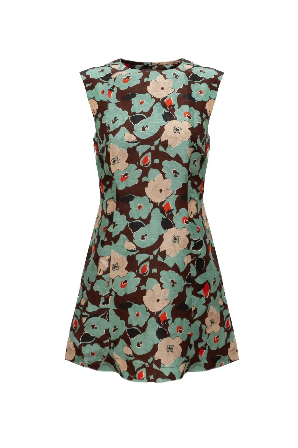 Lovaan Harper Silk Linen Green Floral Size 10 - Image 6