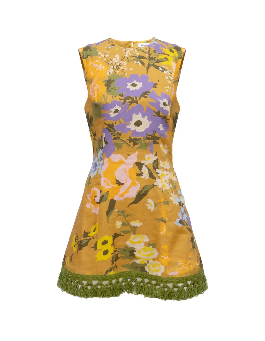 Lovaan Mathilda Dress Yellow Floral Size 10 for rent on The Volte - main image