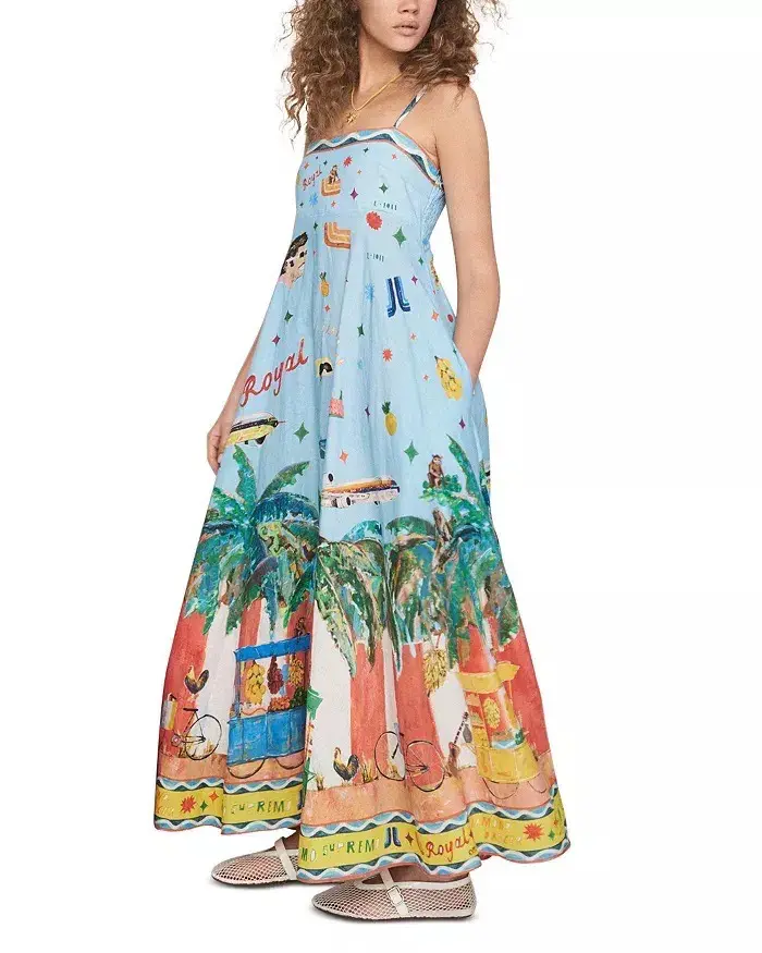 ALEMAIS All Aboard Midi Sundress Size 10 Au - Image 7