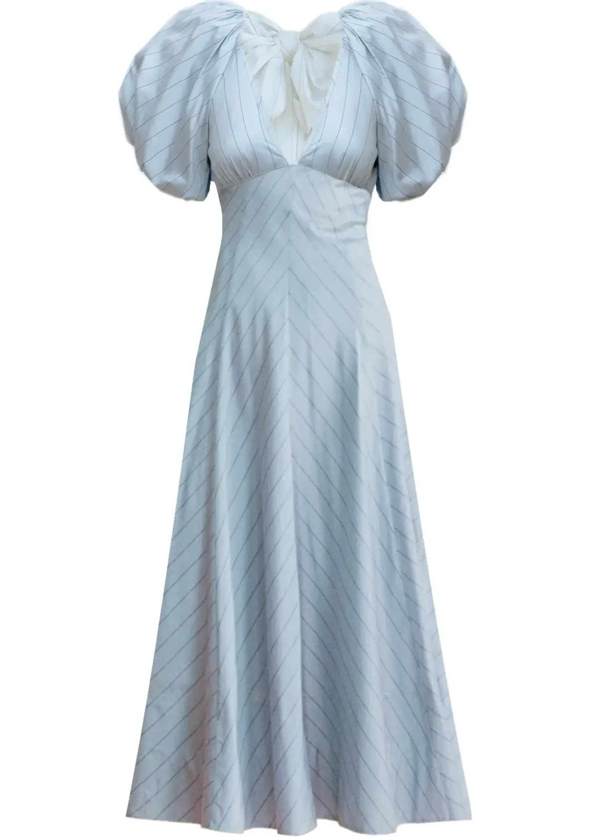 Lovaan Tess Dress Blueberry Stripe Size 8 - Image 8