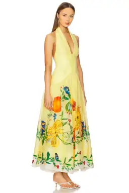 ALEMAIS Dahlia Halter Gown Yellow Size 10 AU for rent on The Volte - image 18