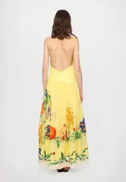 ALEMAIS Dahlia Halter Gown Yellow Size 10 AU for rent on The Volte - image 16