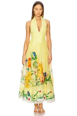 ALEMAIS Dahlia Halter Gown Yellow Size 10 AU for rent on The Volte - image 17