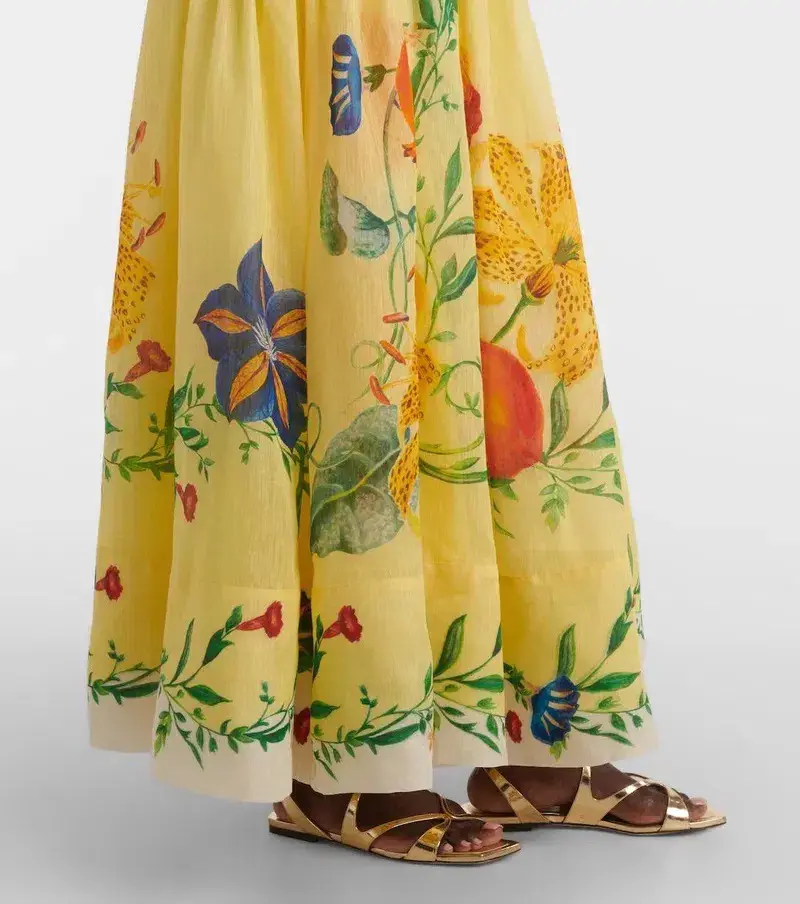 ALEMAIS Dahlia Halter Gown Yellow Size 10 AU - Image 5