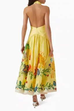 ALEMAIS Dahlia Halter Gown Yellow Size 10 AU for rent on The Volte - image 12