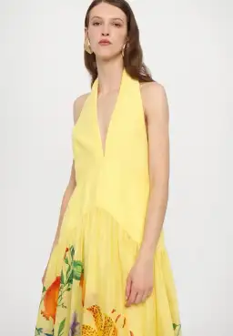 ALEMAIS Dahlia Halter Gown Yellow Size 10 AU for rent on The Volte - image 27