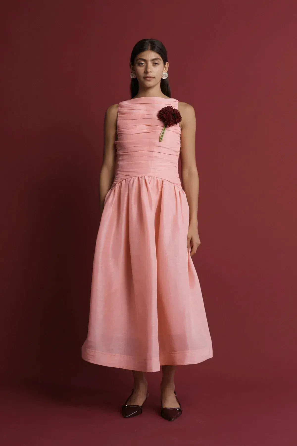 Lovaan Val Dress Sherbert Pink Size 14 - Image 1