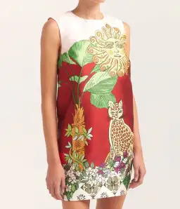 ALEMAIS Tiger Mini Dress Pink Size 10 AU for rent on The Volte - image 3