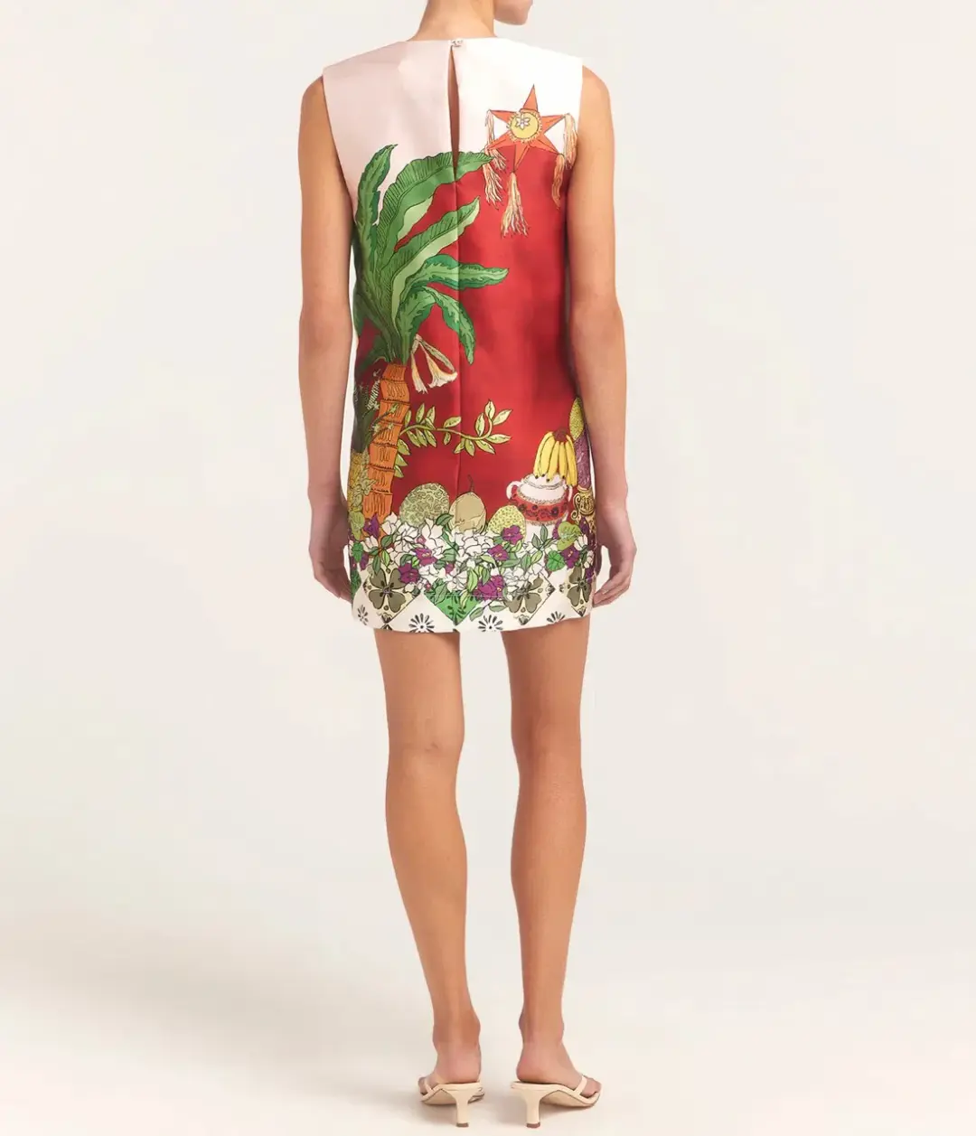 ALEMAIS Tiger Mini Dress Pink Size 10 AU for rent on The Volte - main image