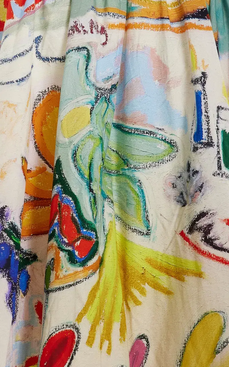 ALEMAIS La Charrasca Halter Mini Dress Multi Size 10 AU for rent on The Volte - main image