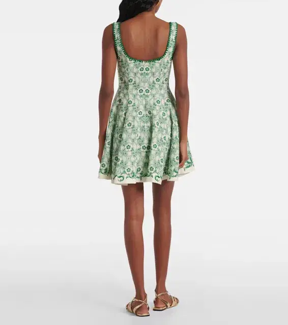 ALEMAIS Olive Mini Dress Exclusive Green Size 8 AU - Image 2