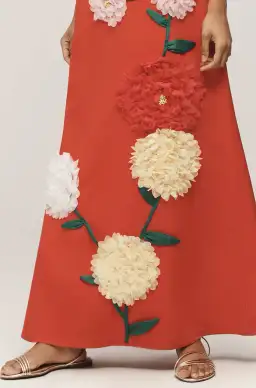 Elliatt Buttercup Embroidered Maxi Dress In Red size XL/ AU14-16 for rent on The Volte - image 6