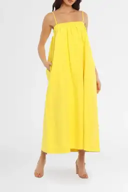 By Johnny Becca Pocket Maxi Dress Yellow Size 10 for rent on The Volte - image 3