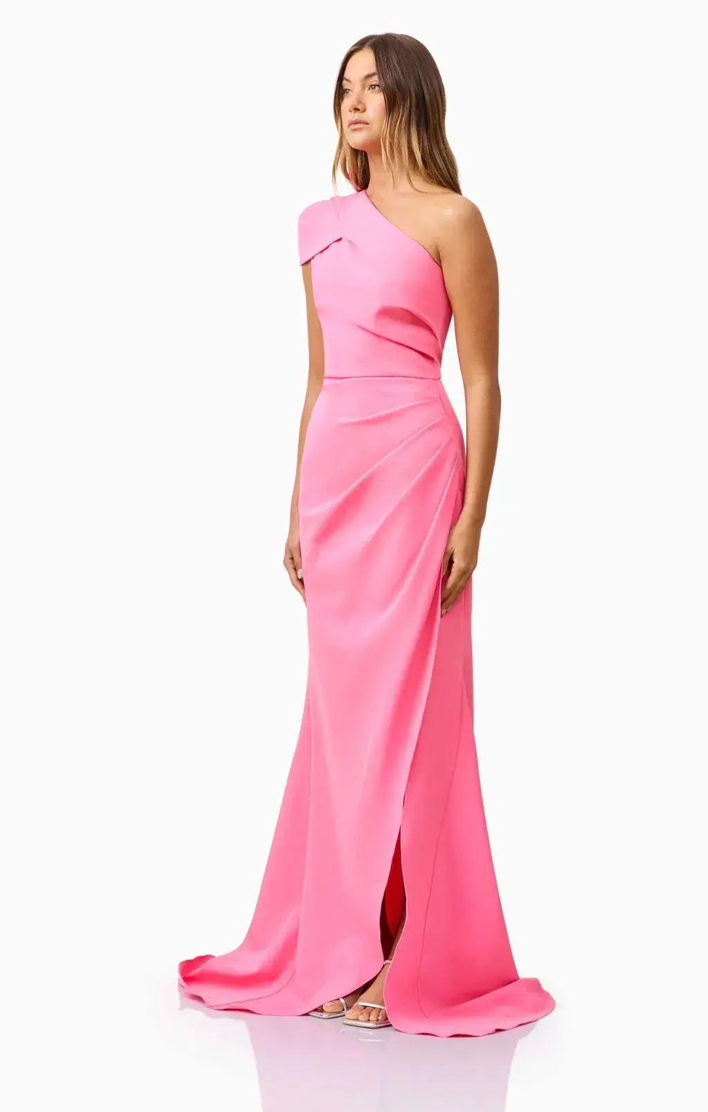 Elliatt Klara One Shoulder Gown in Pink XXL/AU 16 - Image 4