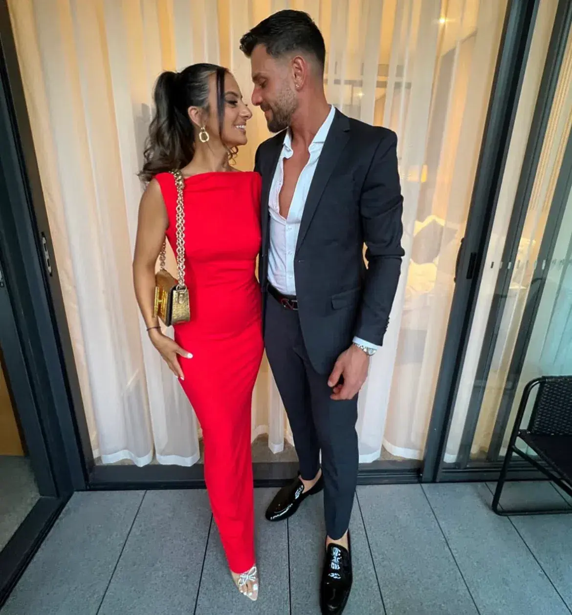 Effie Kats Verona Gown Red - Image 4